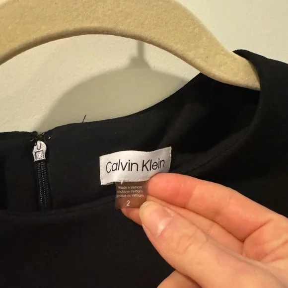 Calvin Klein Black Asymmetrical Dress - Picture 4 of 7